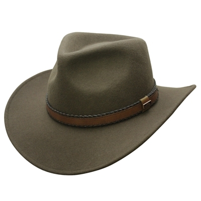 Connor Crushable "Australian Outback" 100% Wool Hat - Jim's Bow