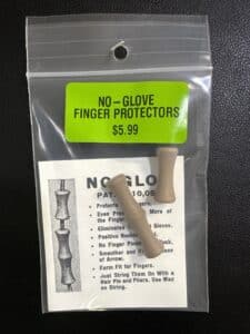 Package containing a no-glove finger protector priced at $5.95.