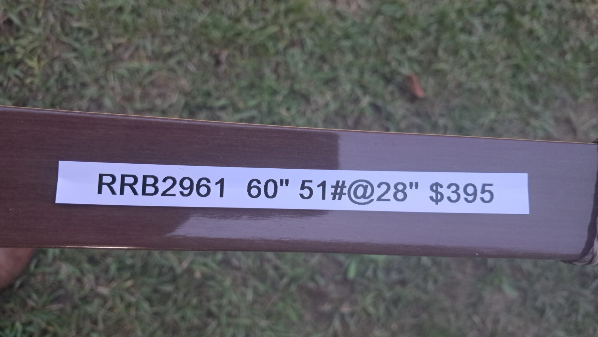 Bear "Kodiak" - 60" 51#@28" RH Recurve - USED - RRB2961 - $395 - Image 2