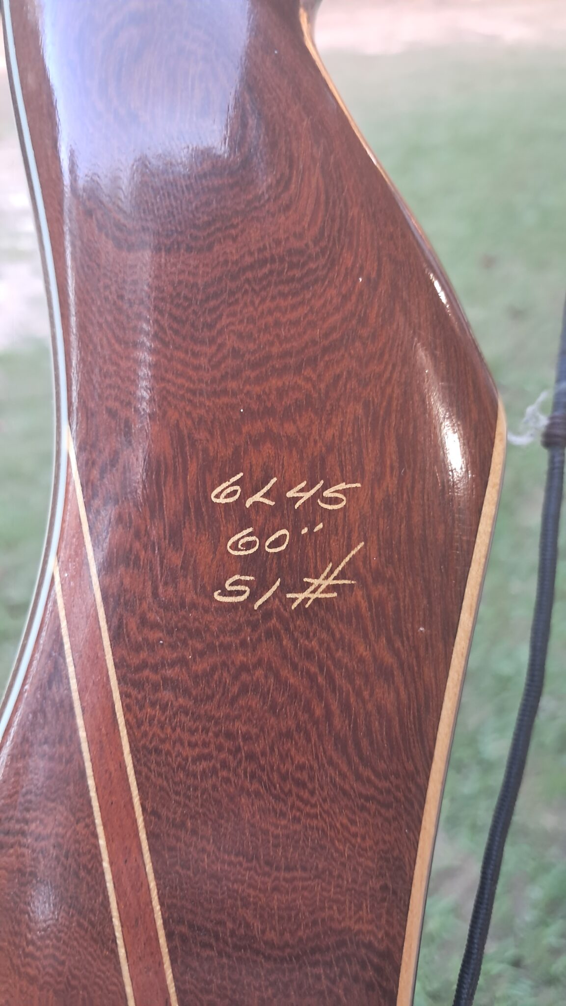 Bear "Kodiak" - 60" 51#@28" RH Recurve - USED - RRB2961 - $395 - Image 4